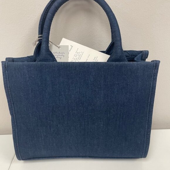 A New Day Denim Woven Handbag/Purse NWT - Picture 3 of 5